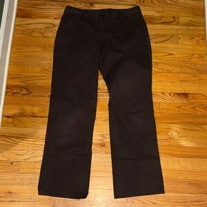 Lands' End women’s Dark Brown‎ Chinos size 10 (FIT 2)